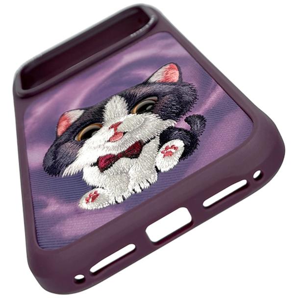 NIMMY futerał BIG EYED CREAM CAT do IPHONE 18 Pro/17 Pro fioletowy