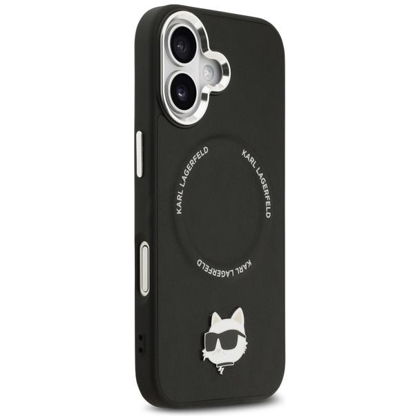 KARL LAGERFELD futerał do IPHONE 17 kompatybilny z MagSafe KLHMP17SPSMLRCHK (PU Choupette Pin) czarny