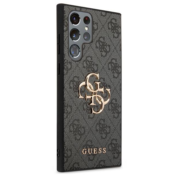 GUESS futerał do SAMSUNG S24 Ultra GUHCS24L4GMGGR (Leather 4G Metal Logo) czarny