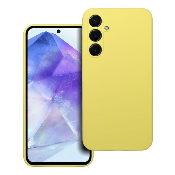 Futerał do Samsung A55 5G Silicone 2mm żółty