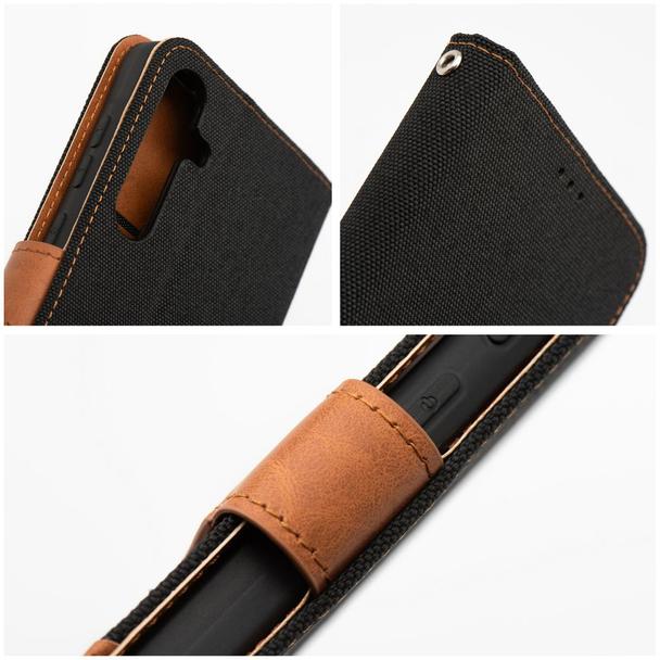 Etui z klapką na Samsung S25 PLUS Jeans Book czarne