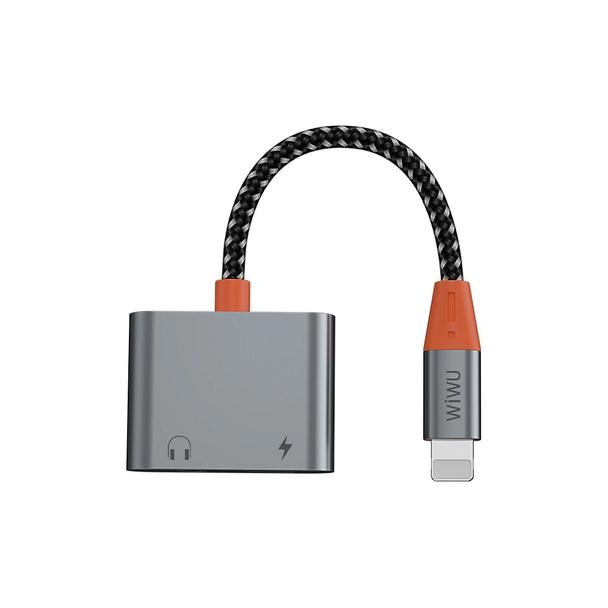 WiWU - Audio adapter LT07 Lightning do Lightning + 3.5mm