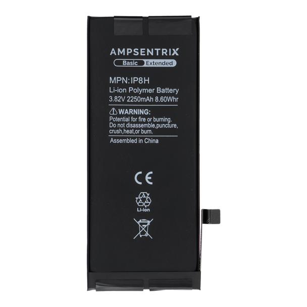 AmpSentrix Basic bateria do iPhone 8 (zwiększona pojemność 2250 mAh)
