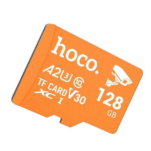 Karta pamięci microSD 128GB class 10 UH-1 U3 V3 A2 Hoco pomarańczowa