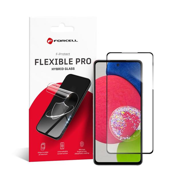 Szkło hybrydowe do Samsung A52 / A52s 5G Forcell Flexible 5D czarne