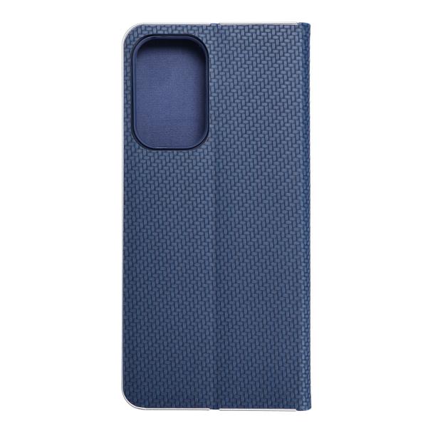 Etui z klapką na Samsung A23 5G Luna Book Carbon niebieskie