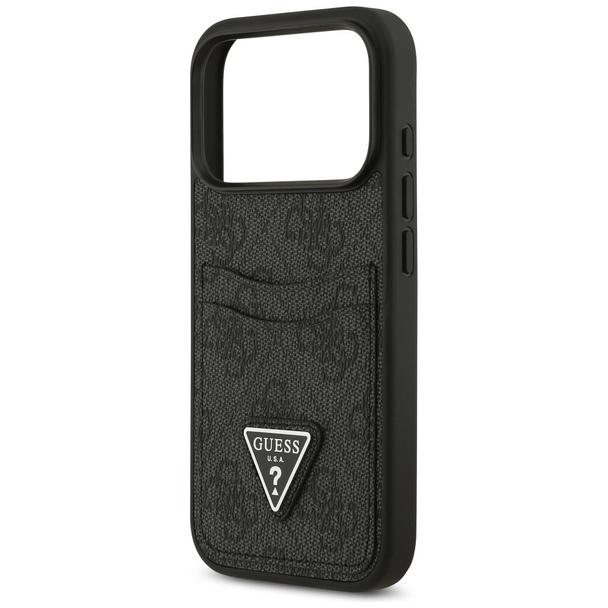 GUESS futerał do IPHONE 17 Pro GUHCP17LP4TPK (4G Double Card Triangle) czarny