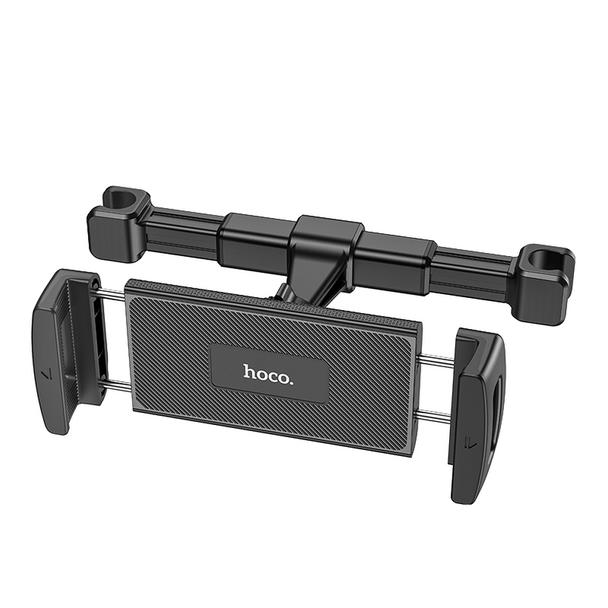 Uchwyt na telefon / tablet do samochodu uniweralny Hoco na zagłówek (4,7" - 12,9") CA121 czarny