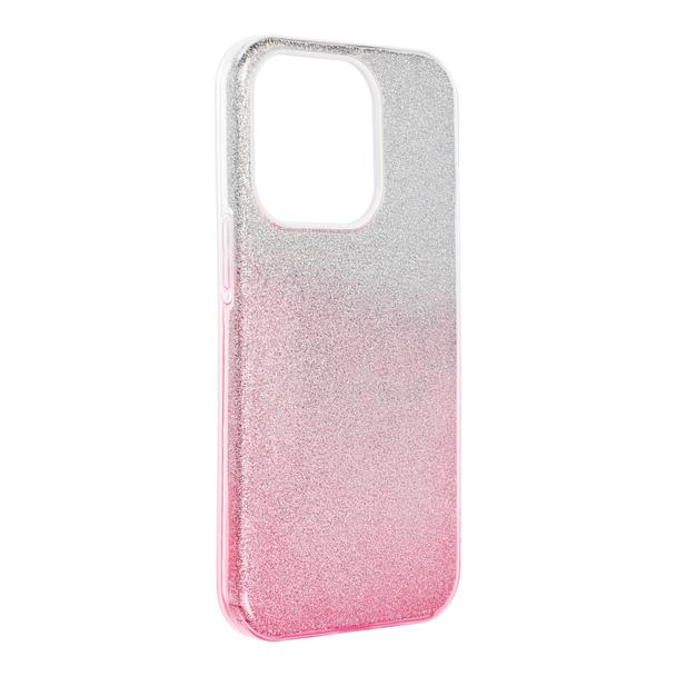 Futerał do iPhone 14 PRO Shining transparentny różowy