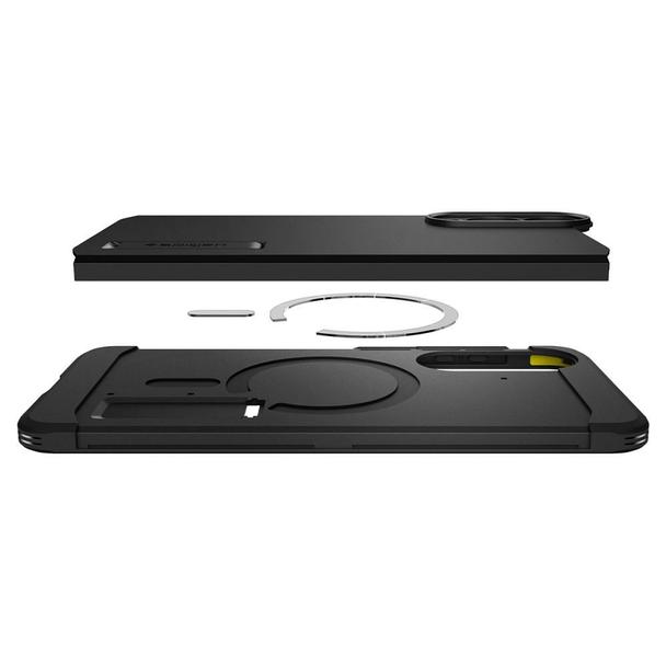 SPIGEN futerał TOUGH ARMOR kompatybilny z MagSafe do SAMSUNG S25 Edge black