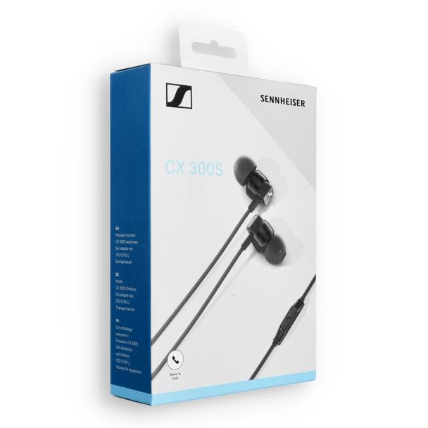 Słuchawki przewodowe douszne Jack 3,5 mm Sennheiser CX 300S czarne