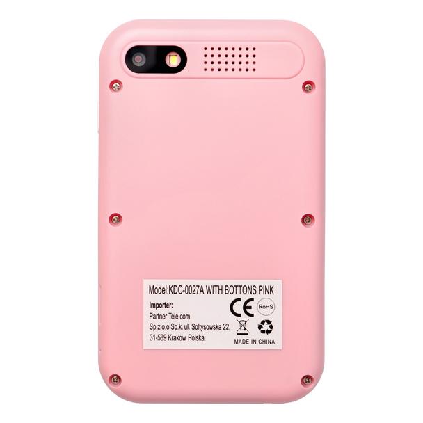 Konsola do gier dla dzieci z ekranem IPS 2,4" z przyciskami KDC-0027A różowy