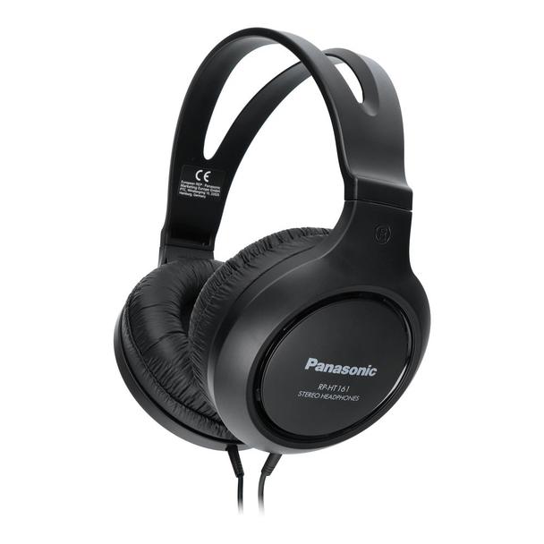 Słuchawki przewodowe nauszne Jack 3,5 mm Panasonic RP-HT161 czarne