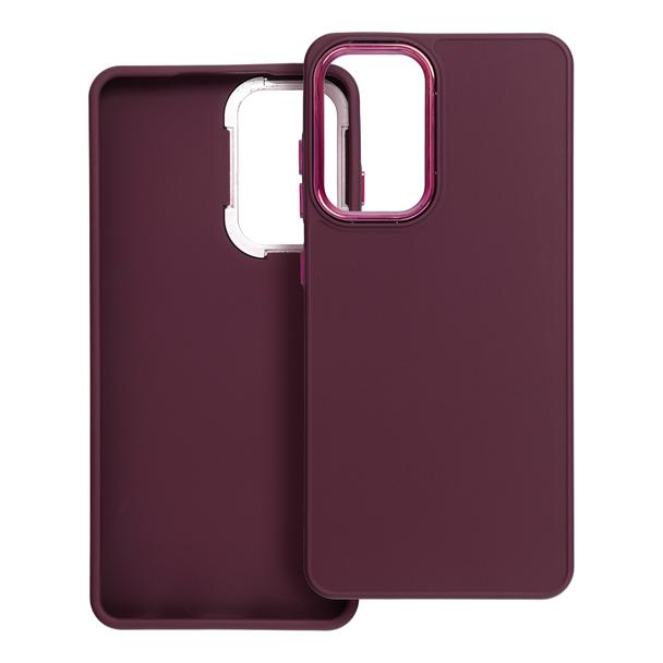Futerał do Samsung A52 5G / A52 LTE ( 4G ) / A52s 5G Frame fioletowy