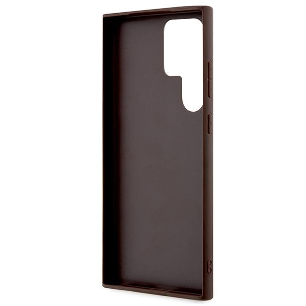 GUESS futerał do SAMSUNG S24 Ultra GUHCS24L4GMGBR (Leather 4G Metal Logo) brązowy