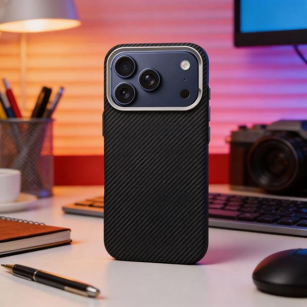 Etui na iPhone 17 K-Look zgodne z MagSafe czarne v2