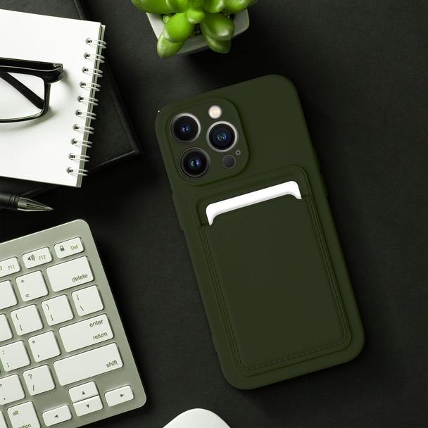 Futerał do iPhone 16 PRO MAX Card Case zielony