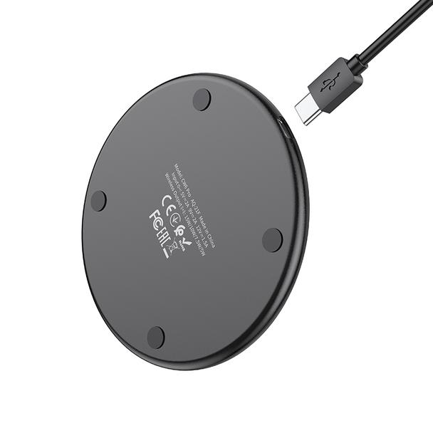 Ładowarka indukcyjna Hoco 2A 15W z podświetleniem CW6 PRO czarna