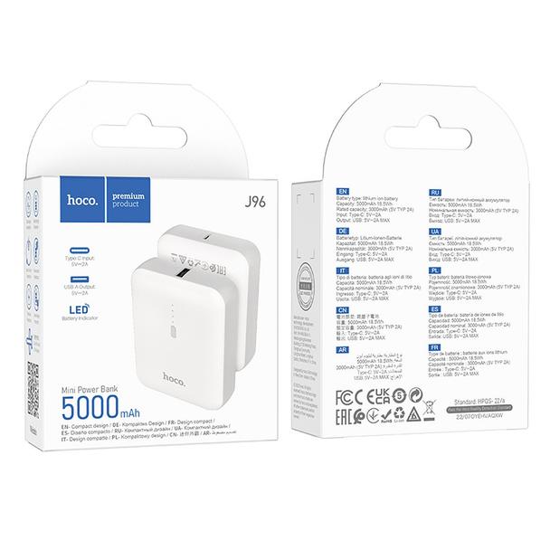 Powerbank Hoco 5000 mAh 2A J96 biały