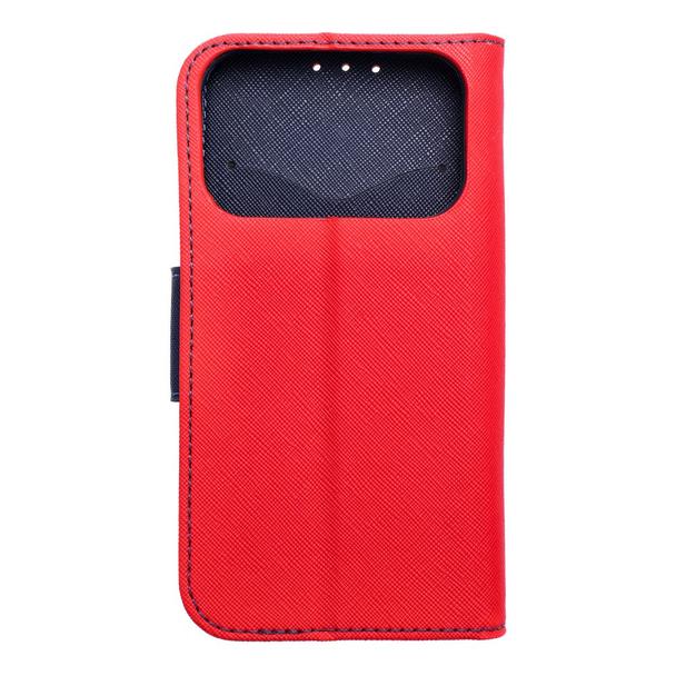 Etui z klapką na iPhone 17 PRO Fancy Book czerwono-granatowe