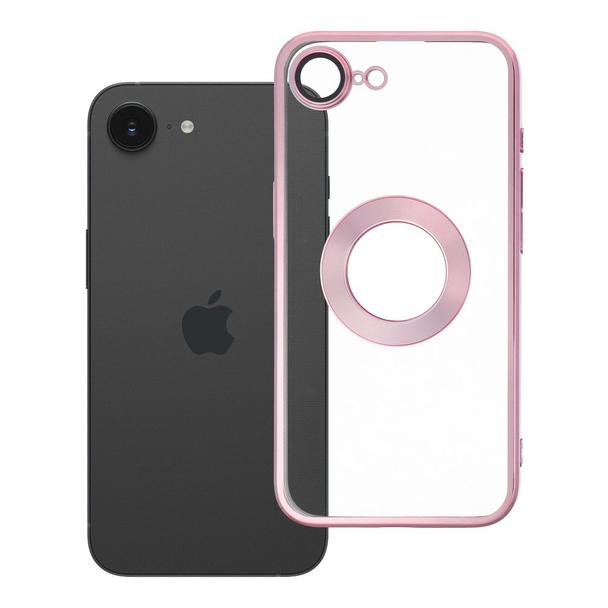 Futerał do iPhone 16e (SE 4 2025) / 17e Glam pudrowy róż