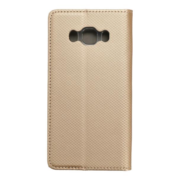 Etui z klapką na Samsung J5 2016 Smart Case Book złote