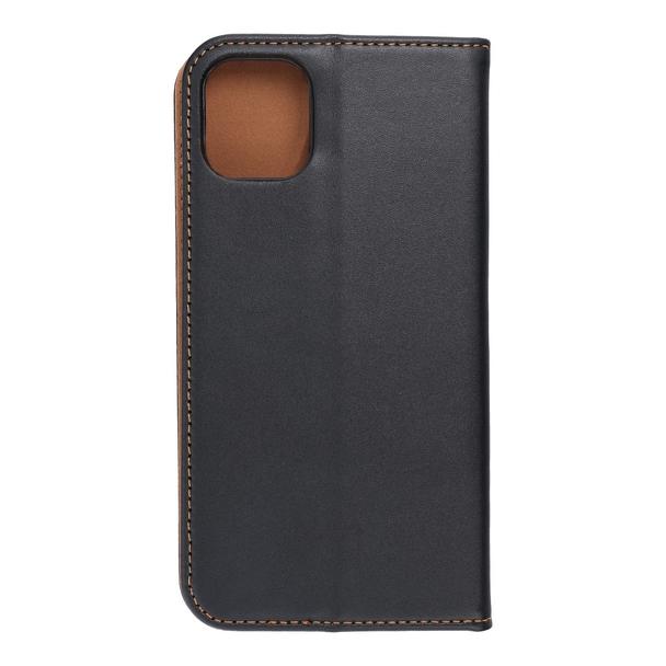 Etui z klapką na iPhone 11 Smart Pro Book skórzane czarne