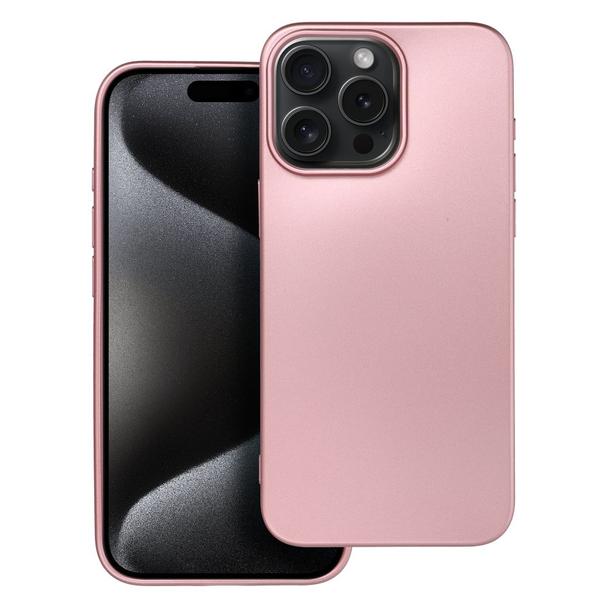 Futerał do iPhone 15 PRO MAX Metallic różowy