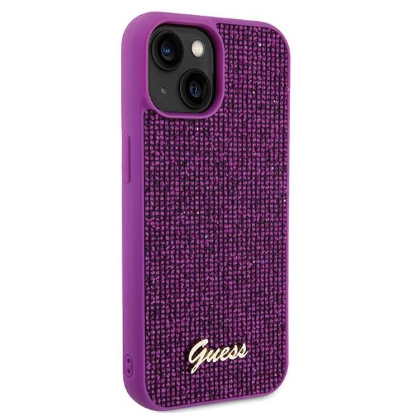 GUESS futerał do IPHONE 13 / 14 / 15 GUHCP15SPMSDGSF (Disco Metal Script) fuksja