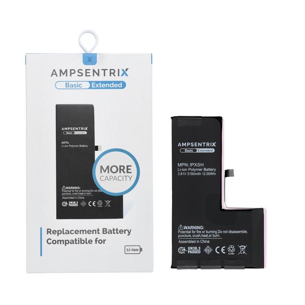 AmpSentrix Basic bateria do iPhone XS (zwiększona pojemność 3150 mAh)