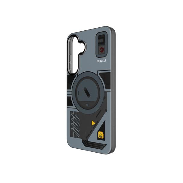 Etui na Samsung S25 PLUS Forcell F-Protect Levels Dual Layer 4D technology zgodne z MagSafe Military Drop-Test cyber grey
