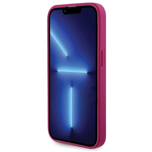 GUESS futerał do IPHONE 15 Pro GUHCP15LPS4DGPP (Strass Metal Logo) różowy