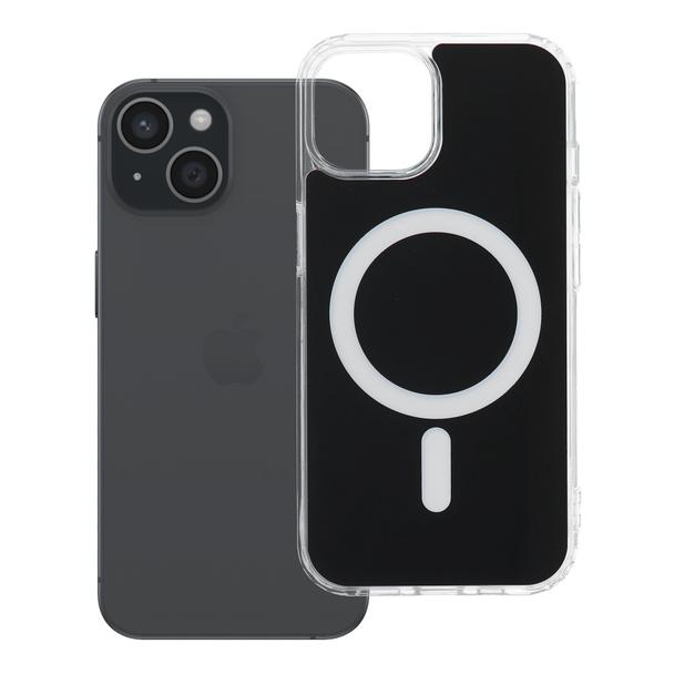 Etui na iPhone 15 Clear Fusion Mag Cover zgodne z MagSafe czarne