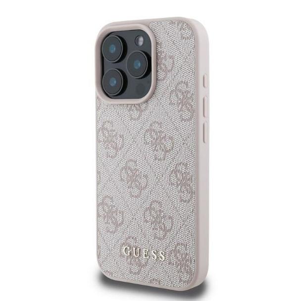GUESS futerał do IPHONE 16 Pro GUHCP16LG4GFPI (PU 4G Classic) różowy
