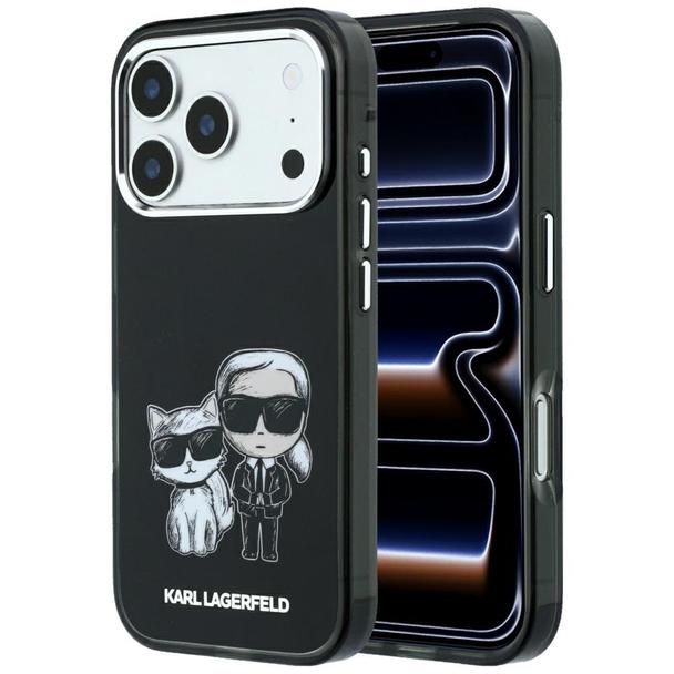 KARL LAGERFELD futerał do IPHONE 18 Pro/17 Pro kompatybilny z MagSafe (Bodies Sketch) czarny