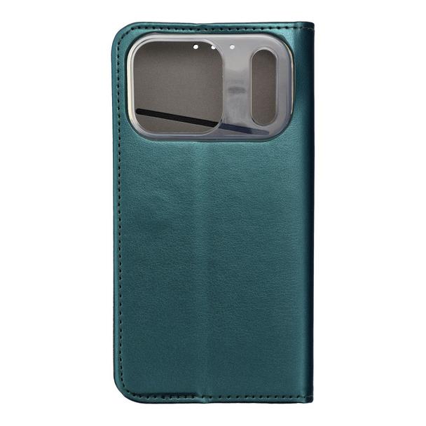 Etui z klapką na iPhone 17 PRO Smart Magneto ciemnozielone