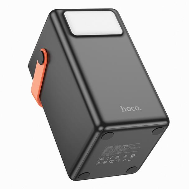 Powerbank Hoco 100000 mAh QC PD 2,4A 22,5W z wbudowaną latarką J142 black