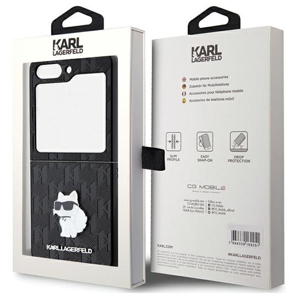 KARL LAGERFELD futerał do SAMSUNG Z FLIP 5 KLHCZF5SAPCHNPK (Saffiano Mono Choupette PIN) czarny