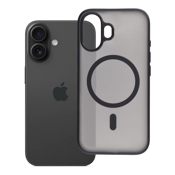 Futerał do iPhone 16 Flexline Mag Cover zgodny z MagSafe czarny