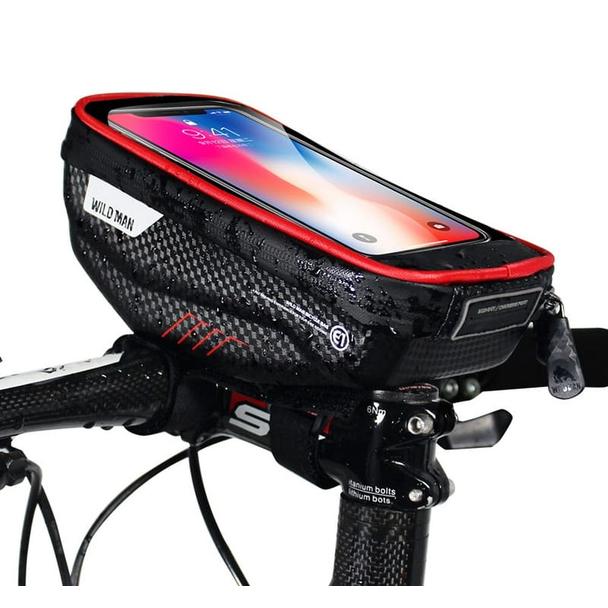 WILDMAN sakwa rowerowa na kierownicę na zamek 1L (4" - 7") E1 czarna