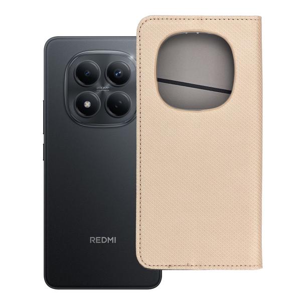 Etui z klapką na Xiaomi Redmi NOTE 15 5G Smart Case Book złoty