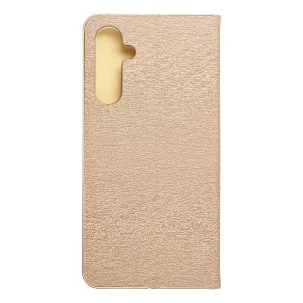 Etui z klapką na Samsung A25 5G Luna Book Gold złote