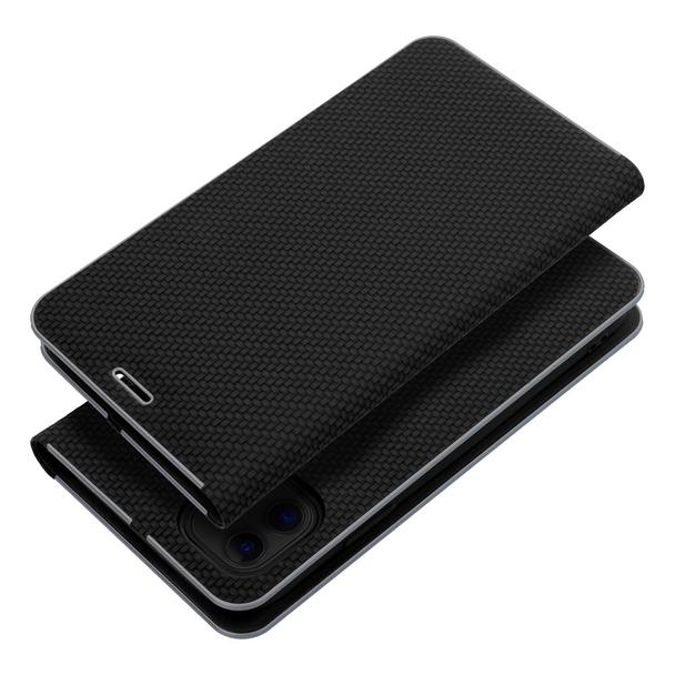 Etui z klapką na iPhone 16 PRO MAX Luna Book Carbon czarne