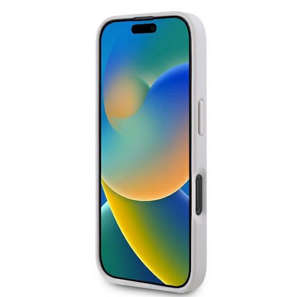 GUESS futerał do IPHONE 16 Plus GUHCP16MP4TDPP (PU Leather 4G Triangle Strass) różowy