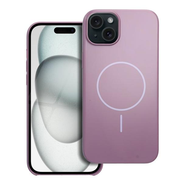 Etui na iPhone 15 PLUS Glossy Mag Cover zgodny z MagSafe fioletowe