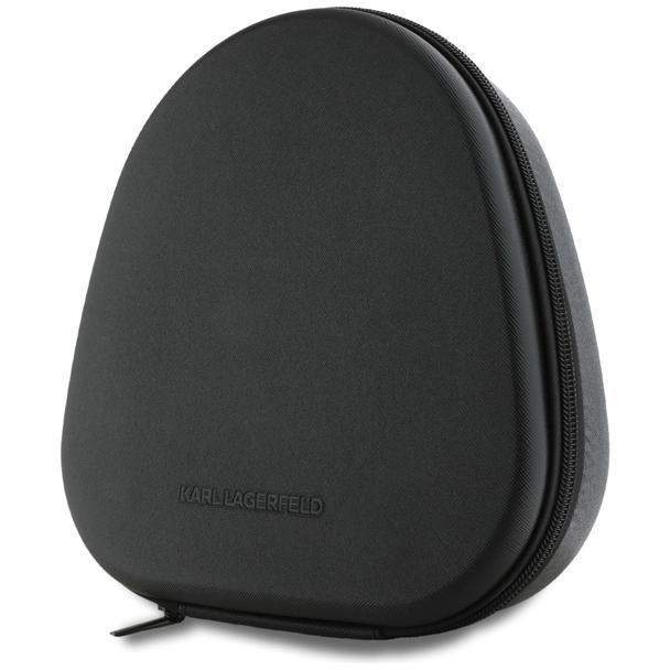 Słuchawki bezprzewodowe nauszne ANC KARL LAGERFELD Saffiano Elongated KF003082 szare
