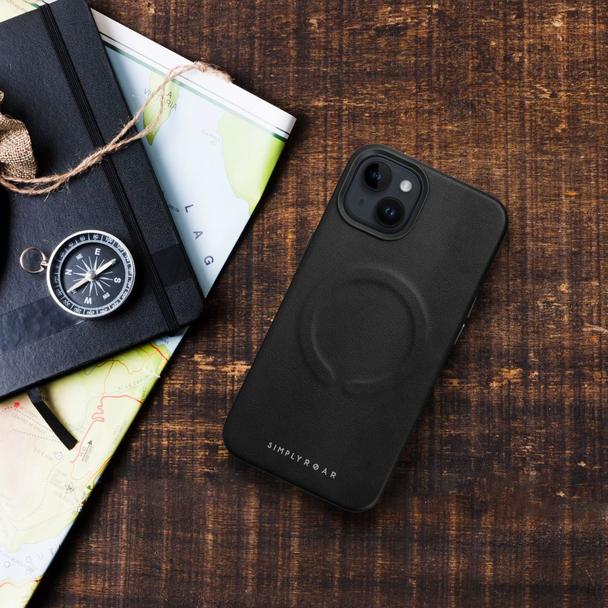 ROAR futerał LEATHER MAG kompatybilny z MagSafe do IPHONE 12 Pro Max Czarny