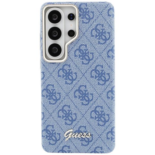 GUESS futerał do SAMSUNG S26 Ultra GUHMS26L5P4FWMSB (4G Script MagSafe) niebieski