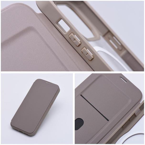 Etui z klapką na iPhone 15 PRO MAX Smart Mag zgodne z MagSafe tytanowe