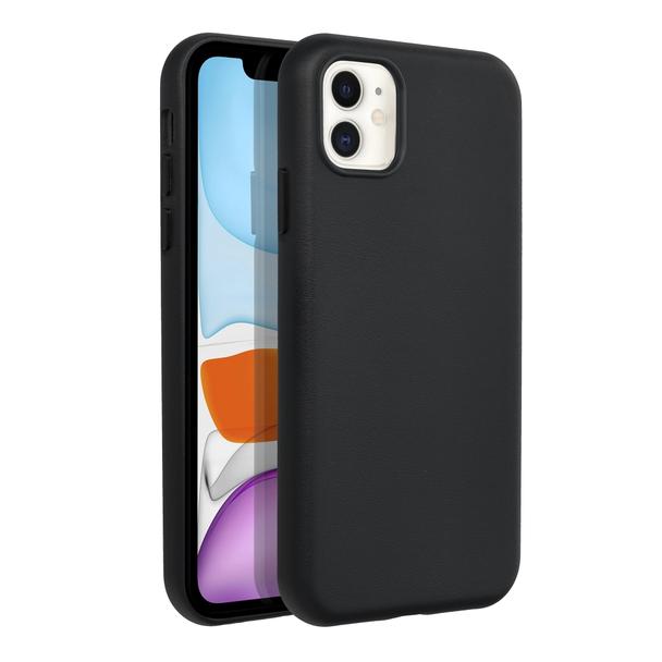 Futerał LEATHER MAG COVER kompatybilny z MagSafe do IPHONE 11 czarny